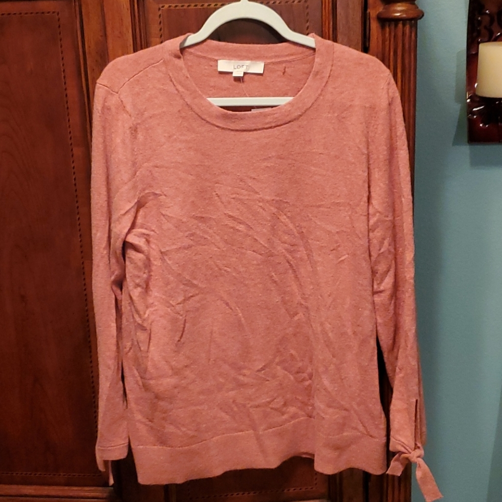 Loft lightweight rose sweater